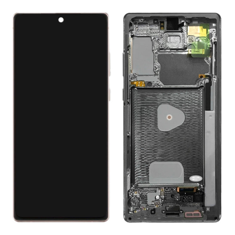Original LCD Screen for Samsung Galaxy Note20 4G SM-N980 Digitizer Full Assembly With Frame (Gold)