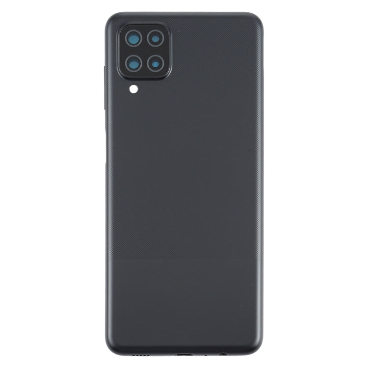 For Samsung Galaxy A12 Battery Back Cover (Black)