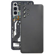 For Samsung Galaxy A32 4G Battery Back Cover with Camera Lens Cover (Black)