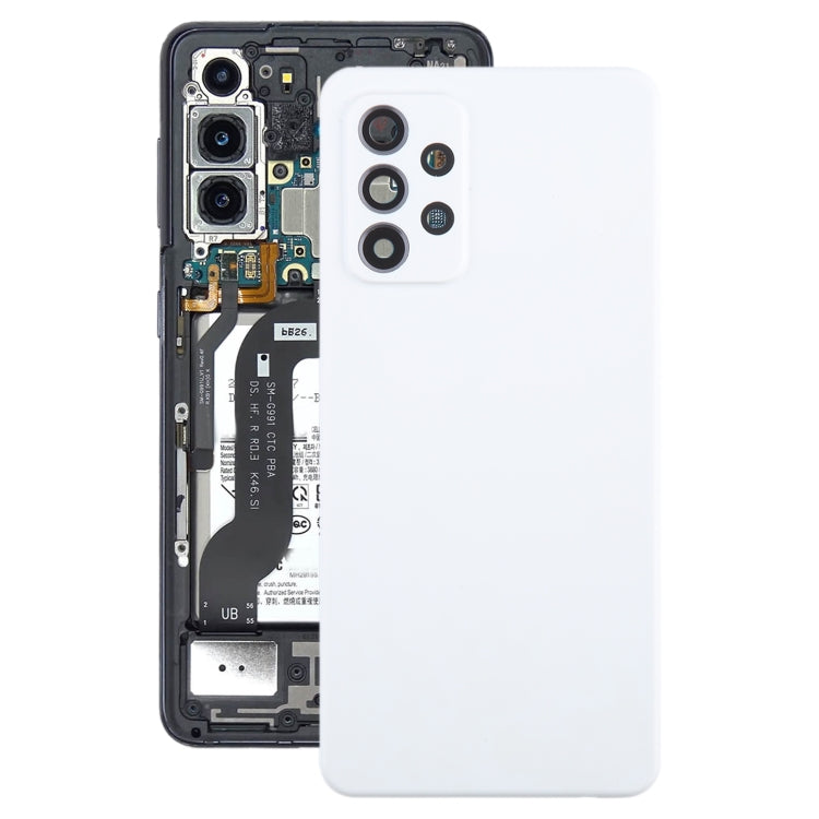 For Samsung Galaxy A52 5G / A52 4G Battery Back Cover with Camera Lens Cover(White)