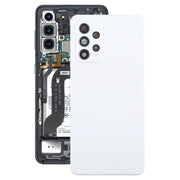 For Samsung Galaxy A52 5G / A52 4G Battery Back Cover with Camera Lens Cover(White)