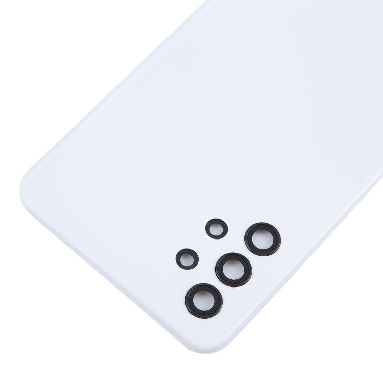 For Samsung Galaxy A32 5G Battery Back Cover with Camera Lens Cover(White)