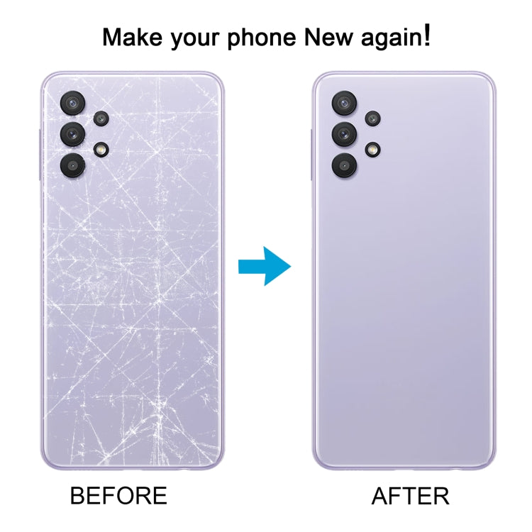 For Samsung Galaxy A32 5G Battery Back Cover with Camera Lens Cover(White)