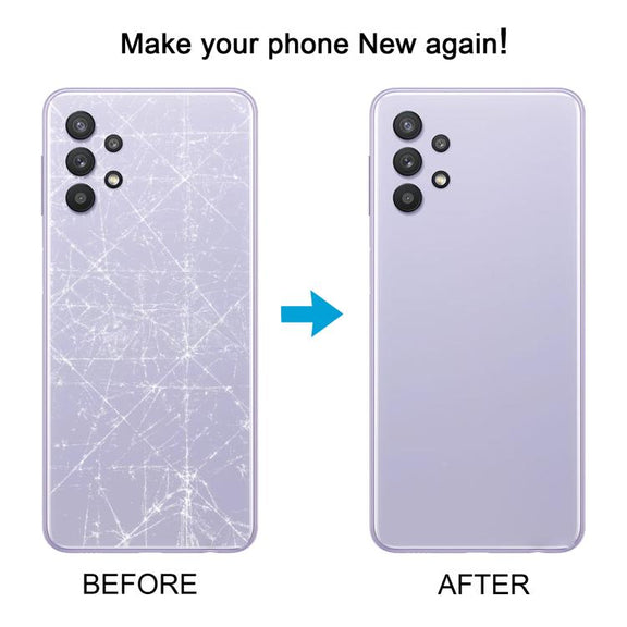 For Samsung Galaxy A32 4G SM-A325F Battery Back Cover(Purple)