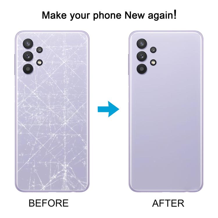 For Samsung Galaxy A32 4G SM-A325F Battery Back Cover(Purple)