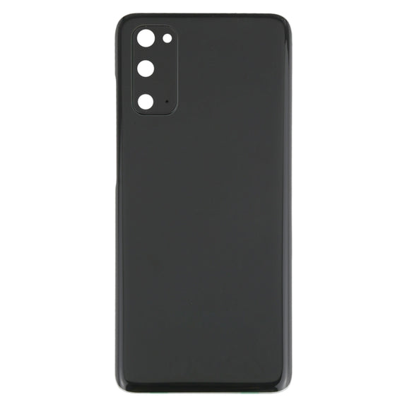 For Samsung Galaxy S20 Battery Back Cover with Camera Lens Cover (Black)