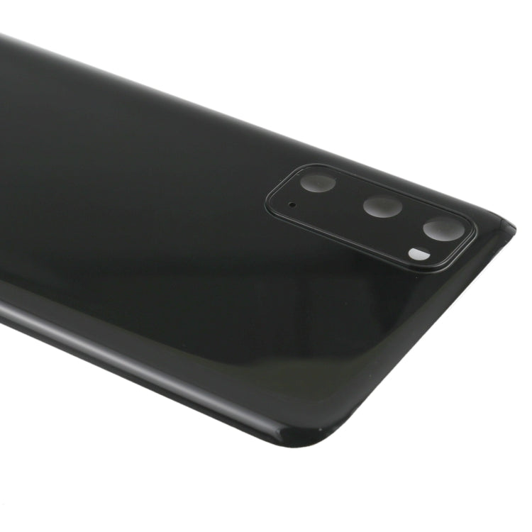 For Samsung Galaxy S20 Battery Back Cover with Camera Lens Cover (Black)