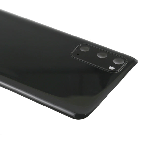 For Samsung Galaxy S20 Battery Back Cover with Camera Lens Cover (Black)