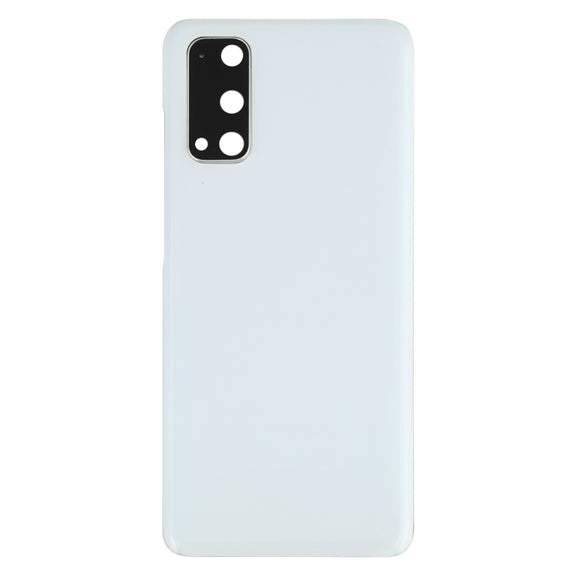 For Samsung Galaxy S20 Battery Back Cover with Camera Lens Cover (White)