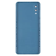 For Samsung Galaxy A02 Battery Back Cover with Camera Lens Cover (Blue)