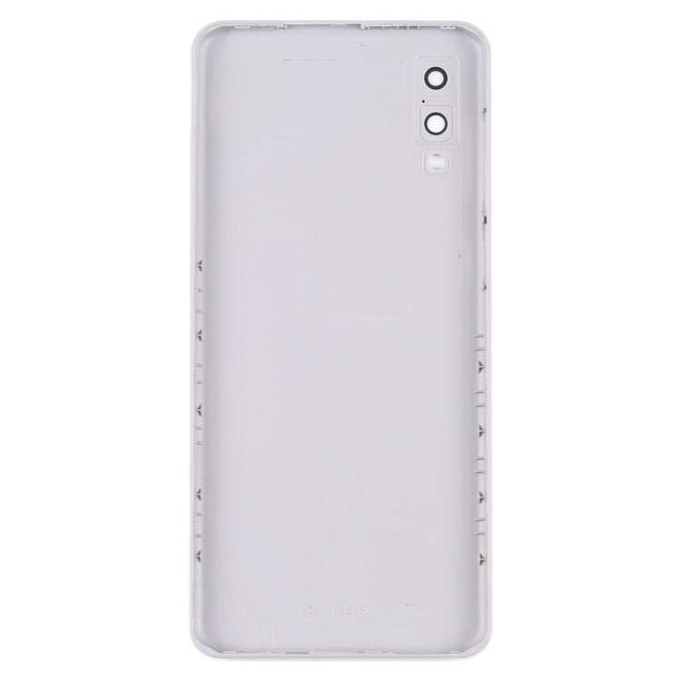 For Samsung Galaxy A02 Battery Back Cover with Camera Lens Cover (White)