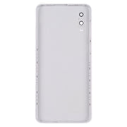 For Samsung Galaxy A02 Battery Back Cover with Camera Lens Cover (White)