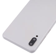 For Samsung Galaxy A02 Battery Back Cover with Camera Lens Cover (White)