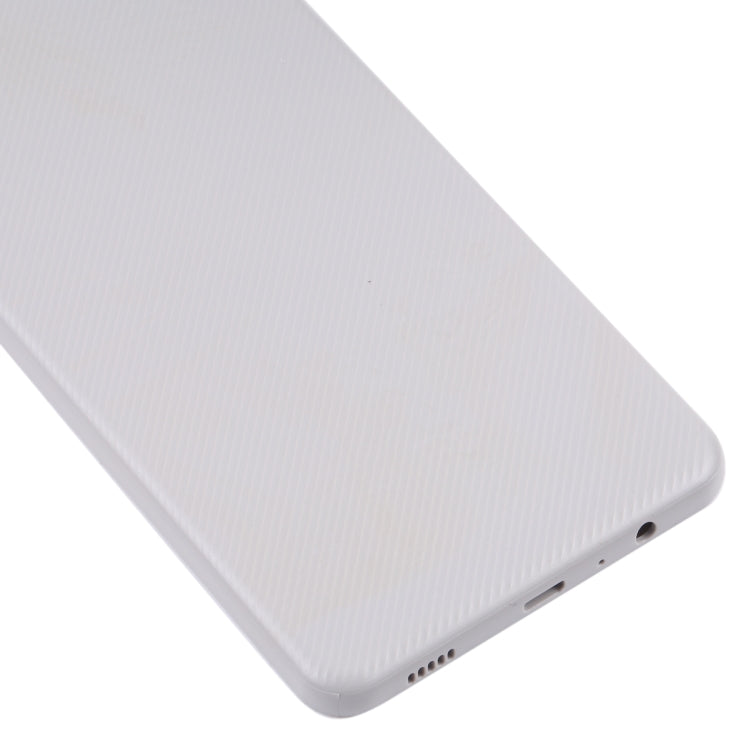 For Samsung Galaxy A02 Battery Back Cover with Camera Lens Cover (White)
