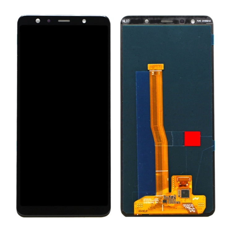 Original Super AMOLED LCD Screen for Galaxy A7 (2018), A750F / DS With Digitizer Full Assembly (Black)