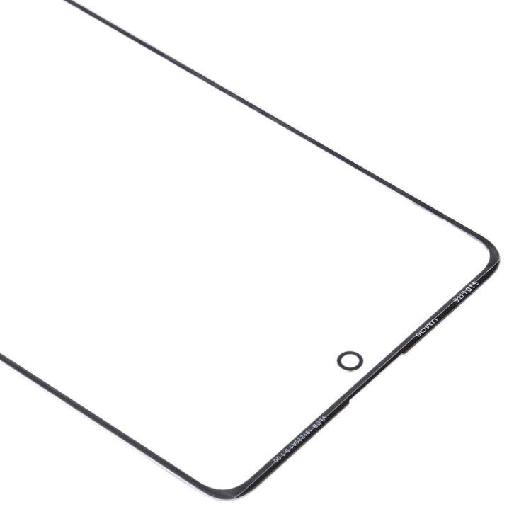 For Samsung Galaxy A71 10pcs Front Screen Outer Glass Lens (Black)