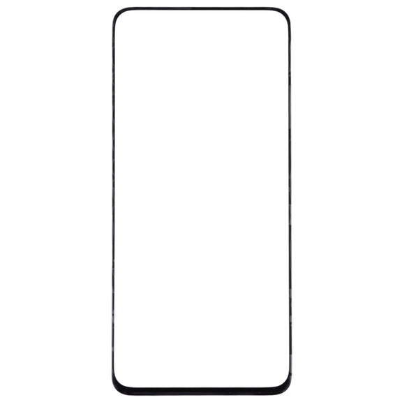 For Samsung Galaxy A90 / A80 10pcs Front Screen Outer Glass Lens (Black)