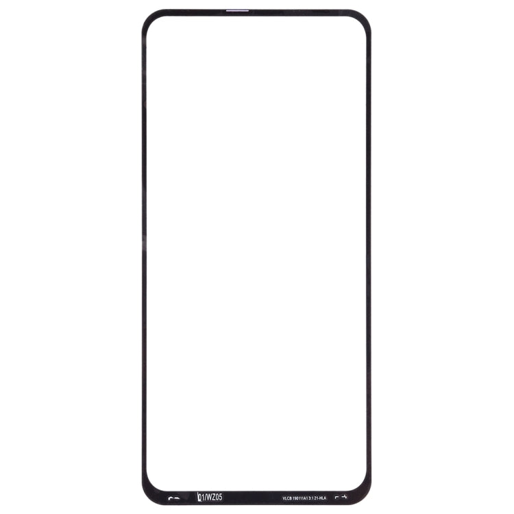 For Samsung Galaxy A60 10pcs Front Screen Outer Glass Lens (Black)