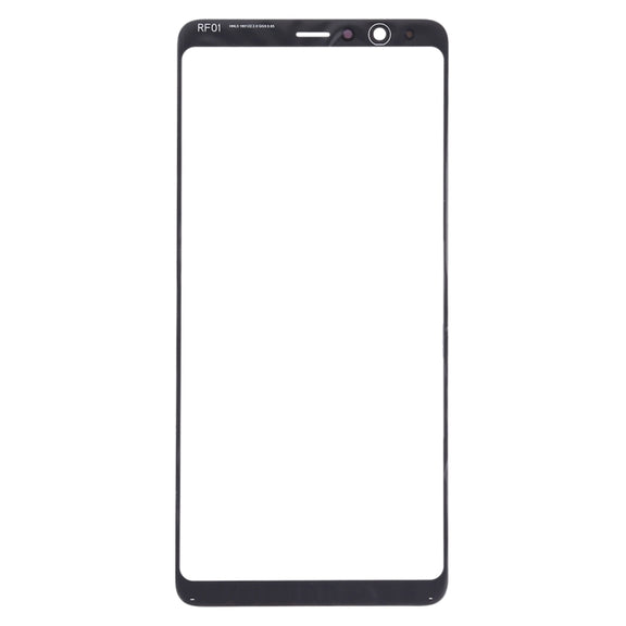 For Samsung Galaxy A8 Star / A9 Star 10pcs Front Screen Outer Glass Lens (Black)