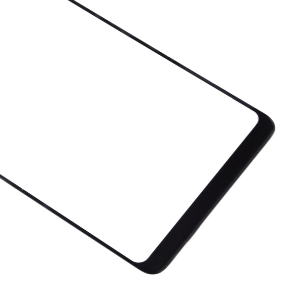 For Samsung Galaxy A8 Star / A9 Star 10pcs Front Screen Outer Glass Lens (Black)