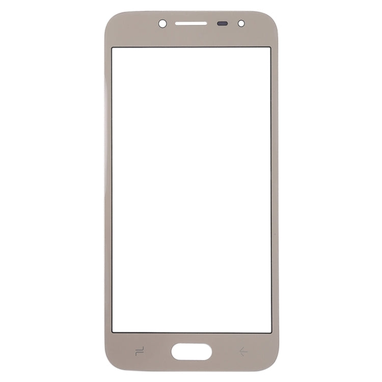 For Samsung Galaxy J2 Pro (2018), J250F/DS 10pcs Front Screen Outer Glass Lens (Gold)