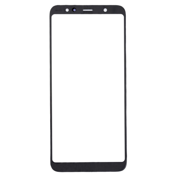 For Samsung Galaxy A6+ (2018) / A605  10pcs Front Screen Outer Glass Lens (Black)