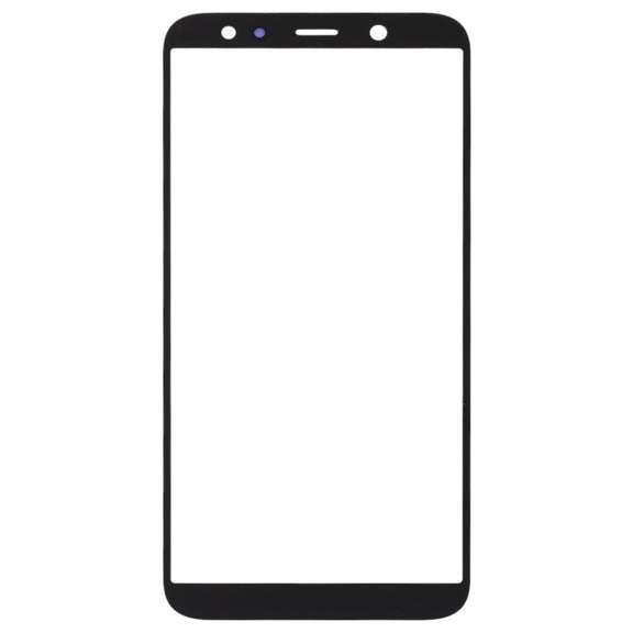For Samsung Galaxy A6 (2018)  10pcs Front Screen Outer Glass Lens (Black)