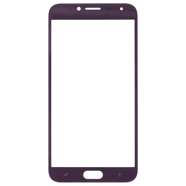 For Samsung Galaxy J4 (2018) 10pcs Front Screen Outer Glass Lens (Purple)