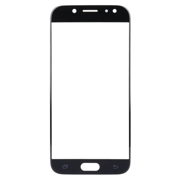 For Samsung Galaxy J7 (2017) / J730 10pcs Front Screen Outer Glass Lens (Black)