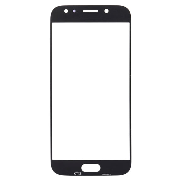 For Samsung Galaxy J7 (2017) / J730 10pcs Front Screen Outer Glass Lens (Black)
