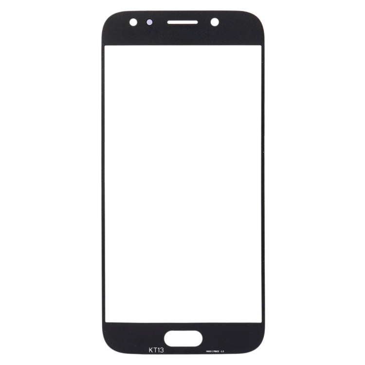 For Samsung Galaxy J7 (2017) / J730 10pcs Front Screen Outer Glass Lens (Black)