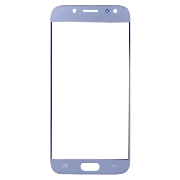 For Samsung Galaxy J5 (2017) / J530 10pcs Front Screen Outer Glass Lens (Blue)