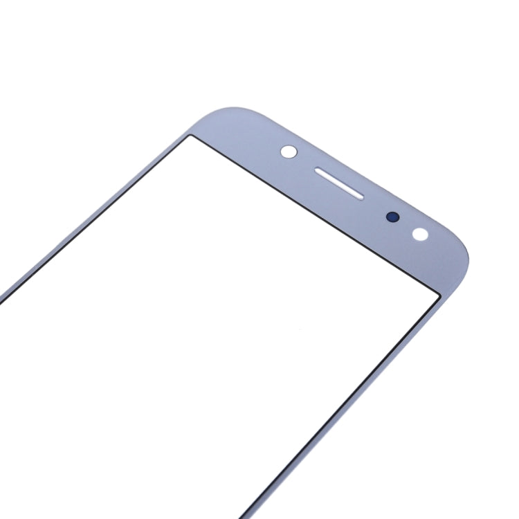 For Samsung Galaxy J5 (2017) / J530 10pcs Front Screen Outer Glass Lens (Blue)