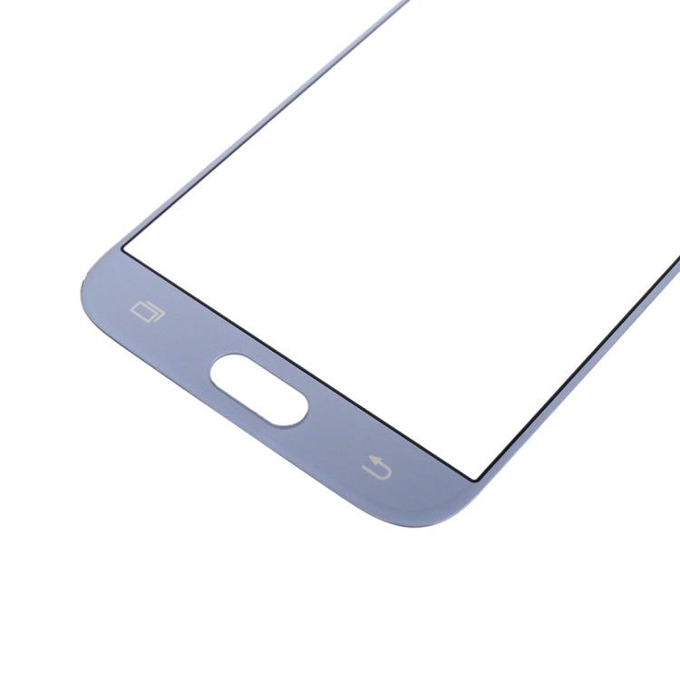 For Samsung Galaxy J5 (2017) / J530 10pcs Front Screen Outer Glass Lens (Blue)