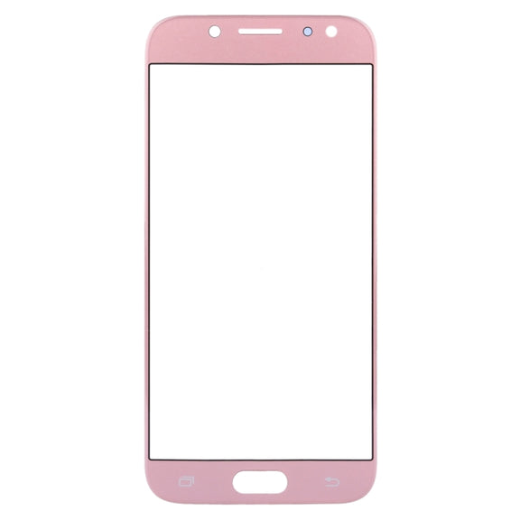 For Samsung Galaxy J5 (2017) / J530 10pcs Front Screen Outer Glass Lens (Rose Gold)