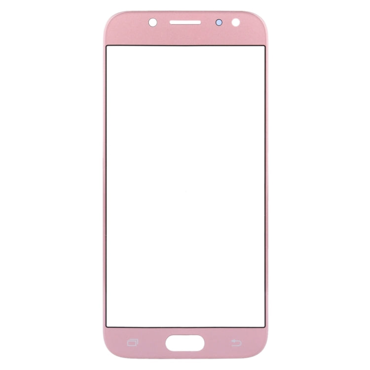For Samsung Galaxy J5 (2017) / J530 10pcs Front Screen Outer Glass Lens (Rose Gold)