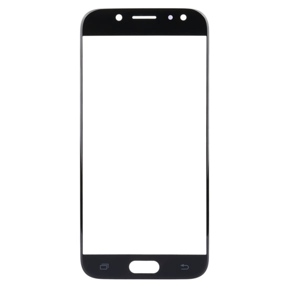For Samsung Galaxy J3 (2017) / J330 10pcs Front Screen Outer Glass Lens (Black)