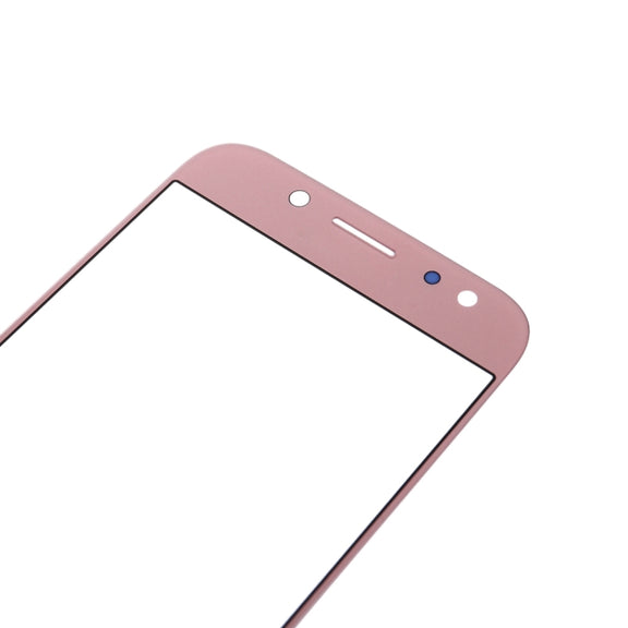 For Samsung Galaxy J3 (2017) / J330 10pcs Front Screen Outer Glass Lens (Rose Gold)