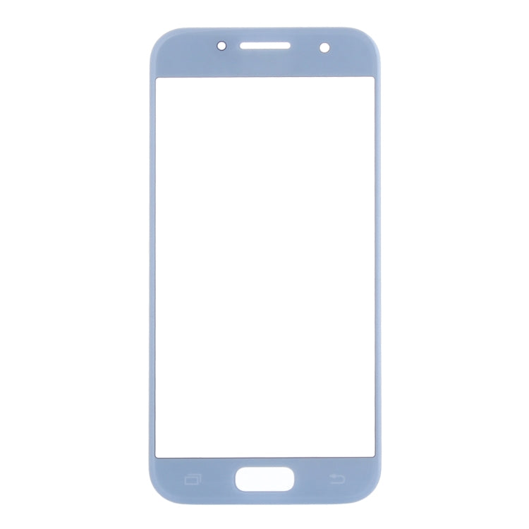 For Samsung Galaxy A3 (2017) / A320 10pcs Front Screen Outer Glass Lens (Blue)