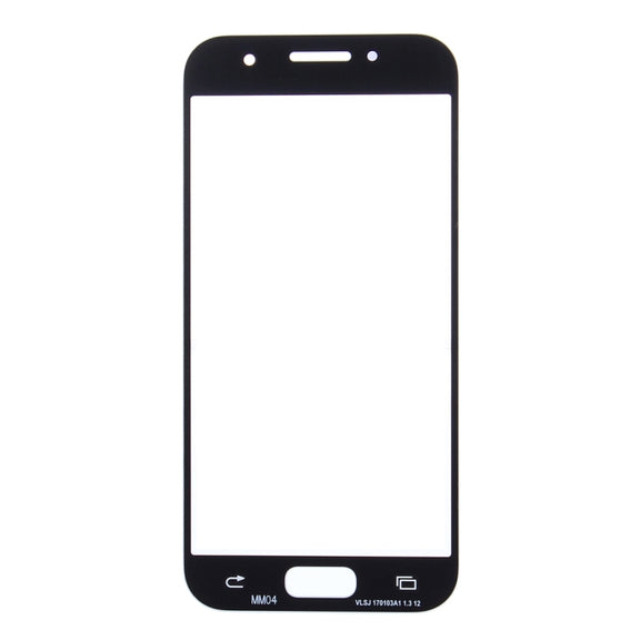 For Samsung Galaxy A3 (2017) / A320 10pcs Front Screen Outer Glass Lens (Blue)