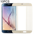 For Samsung Galaxy S6 / G920F 10pcs Front Screen Outer Glass Lens (Gold) - free shipping - PMc TechLife - Order now!