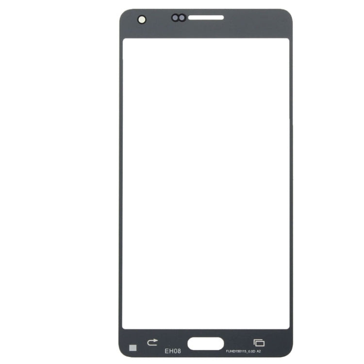 For Samsung Galaxy A7 (2015) 10pcs Front Screen Outer Glass Lens (Black)