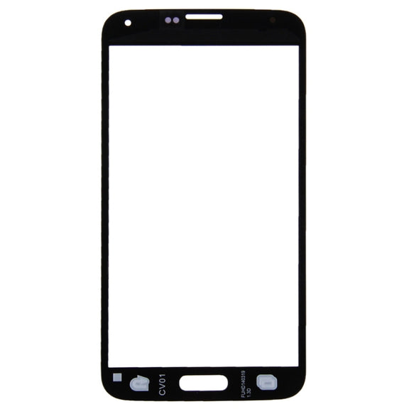 For Samsung Galaxy S5 / G900  10pcs Front Screen Outer Glass Lens (Black)