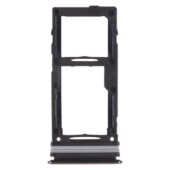 For Samsung Galaxy A52 SM-A525 SIM Card Tray + SIM Card Tray / Micro SD Card Tray (Black)
