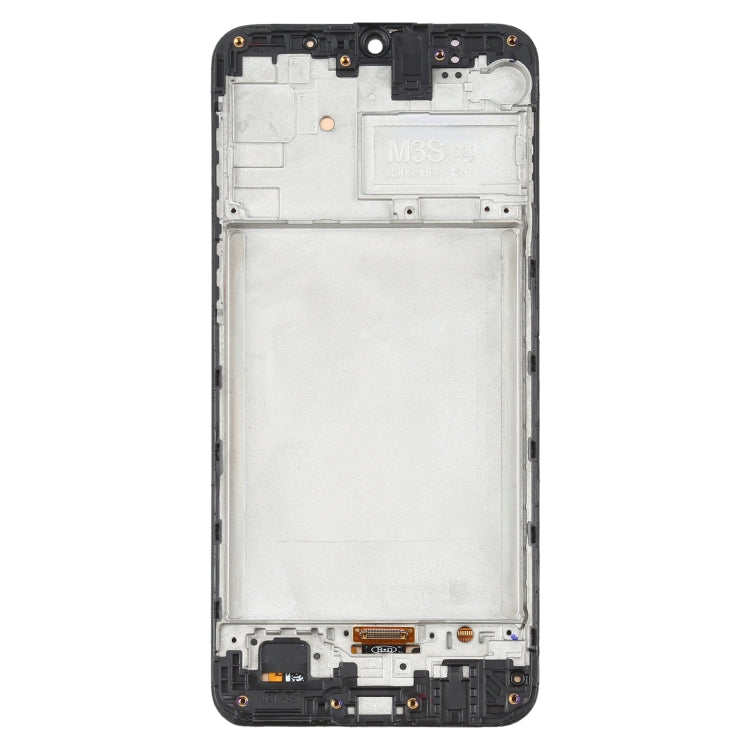 6.36 inch OLED LCD Screen for Samsung Galaxy M21 SM-M215 Digitizer Full Assembly with Frame (Black)