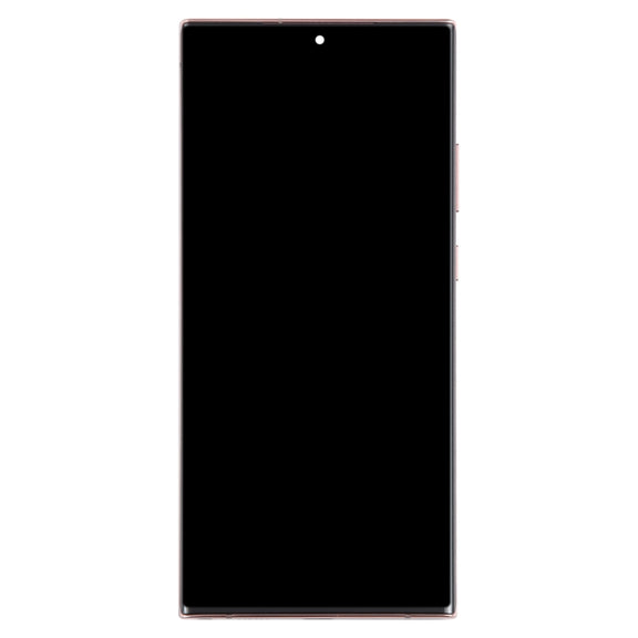 For Samsung Galaxy Note20 Ultra 4G Original Super AMOLED LCD Screen Digitizer Full Assembly With Frame (Gold)