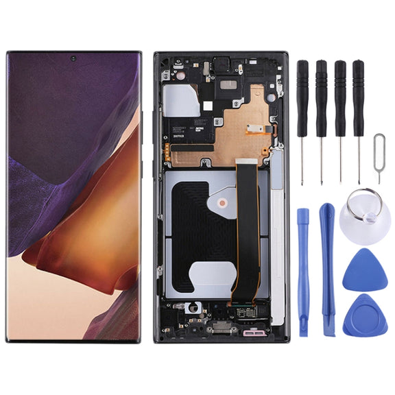 For Samsung Galaxy Note20 Ultra 4G Original Super AMOLED LCD Screen Digitizer Full Assembly With Frame(Black)