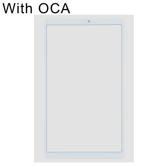 For Samsung Galaxy Tab A7 Lite SM-T220 Wifi  Front Screen Outer Glass Lens with OCA Optically Clear Adhesive (White)