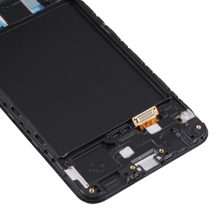 Original Super AMOLED LCD Screen for Samsung Galaxy A30 SM-A305 Digitizer Full Assembly with Frame (Black)