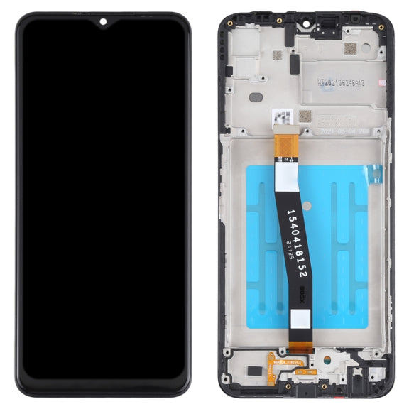 Original LCD Screen for Samsung Galaxy A22 5G SM-A226 Digitizer Full Assembly with Frame (Black)